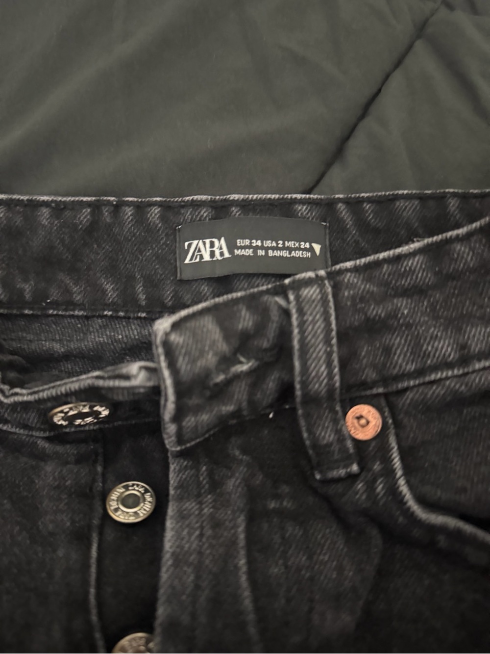 ZARA Men's Dark Black Skinny Jeans